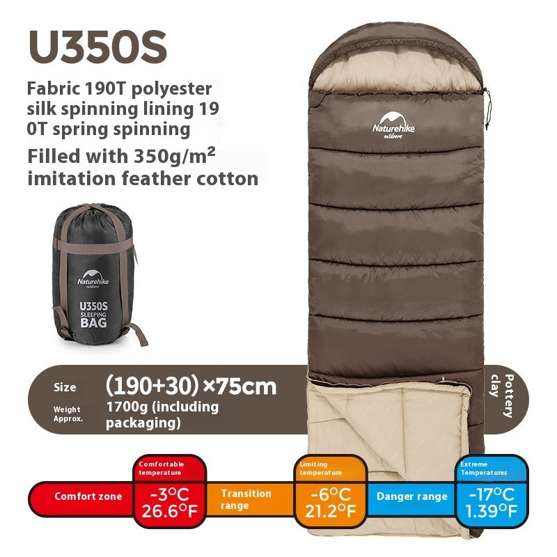 Envelope Style Easy Access, Hooded Sleeping Bag