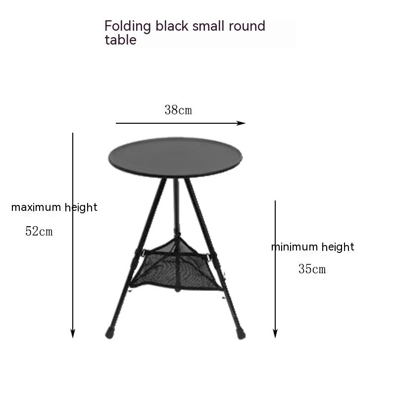 Camping Folding Aluminum Alloy Tripod Table