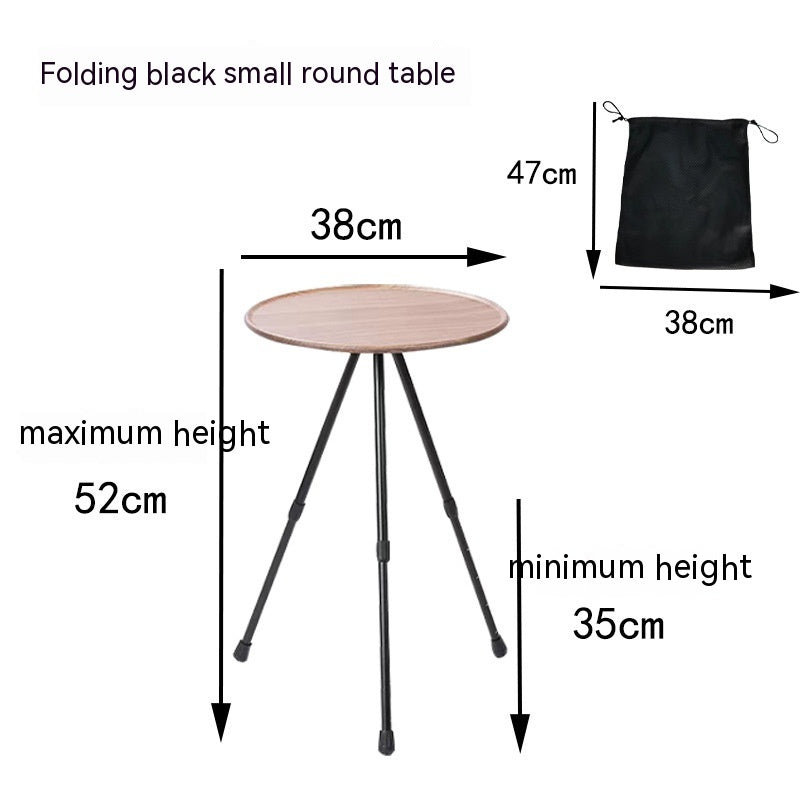 Camping Folding Aluminum Alloy Tripod Table