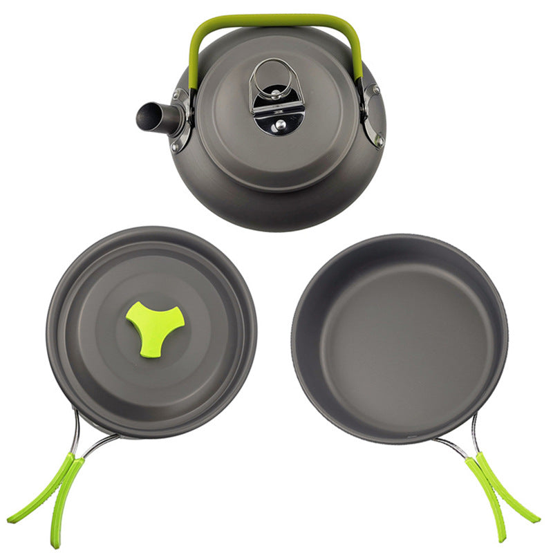 Portable Complete Cookware Set for Easy Storage and Travel